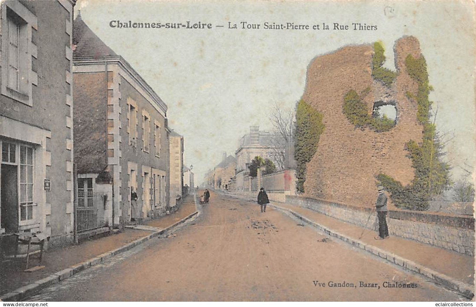 Chalonnes Sur Loire           49       Tour Saint Pierre Et Rue Thiers           (voir Scan) - Chalonnes Sur Loire