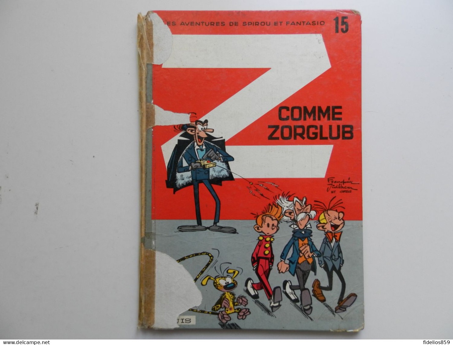 SPIROU PAR FRANQUIN : TOME 15 Z COMME ZORGLUB EN EDITION ORIGINALE  DE1961. VOIR DETAIL ET PHOTOS - Spirou Et Fantasio