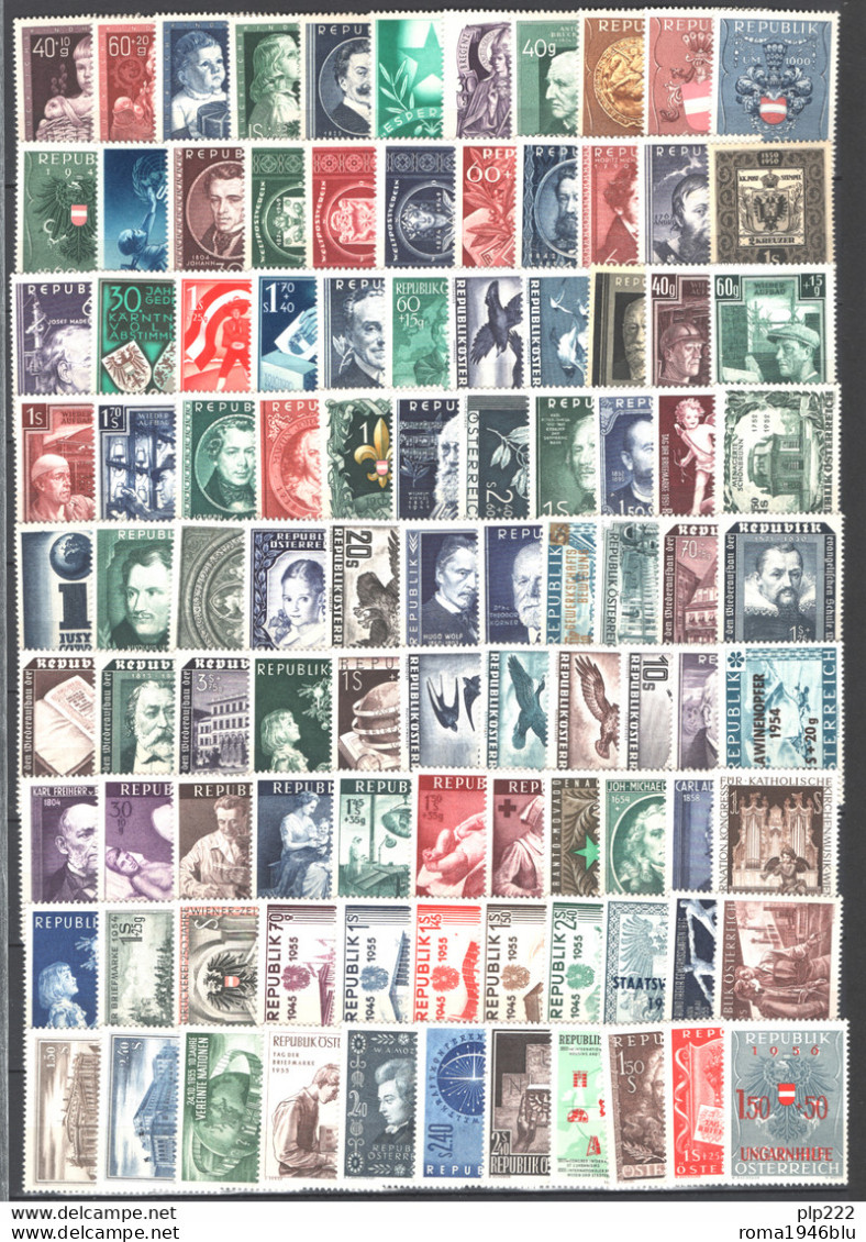 Austria 1949/60 Collezione Quasi Completa / Almost Complete Collection **/MNH VF - Collections