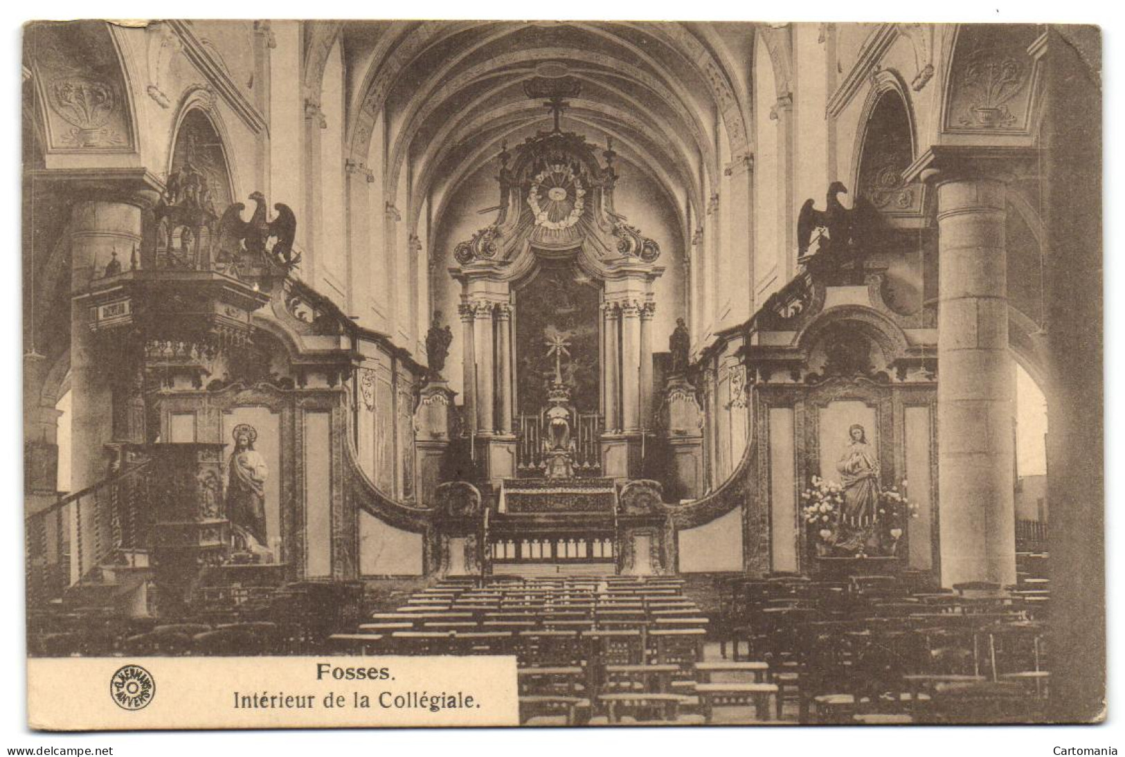 Fosses - Intérieur De La Collégiale - Fosses-la-Ville