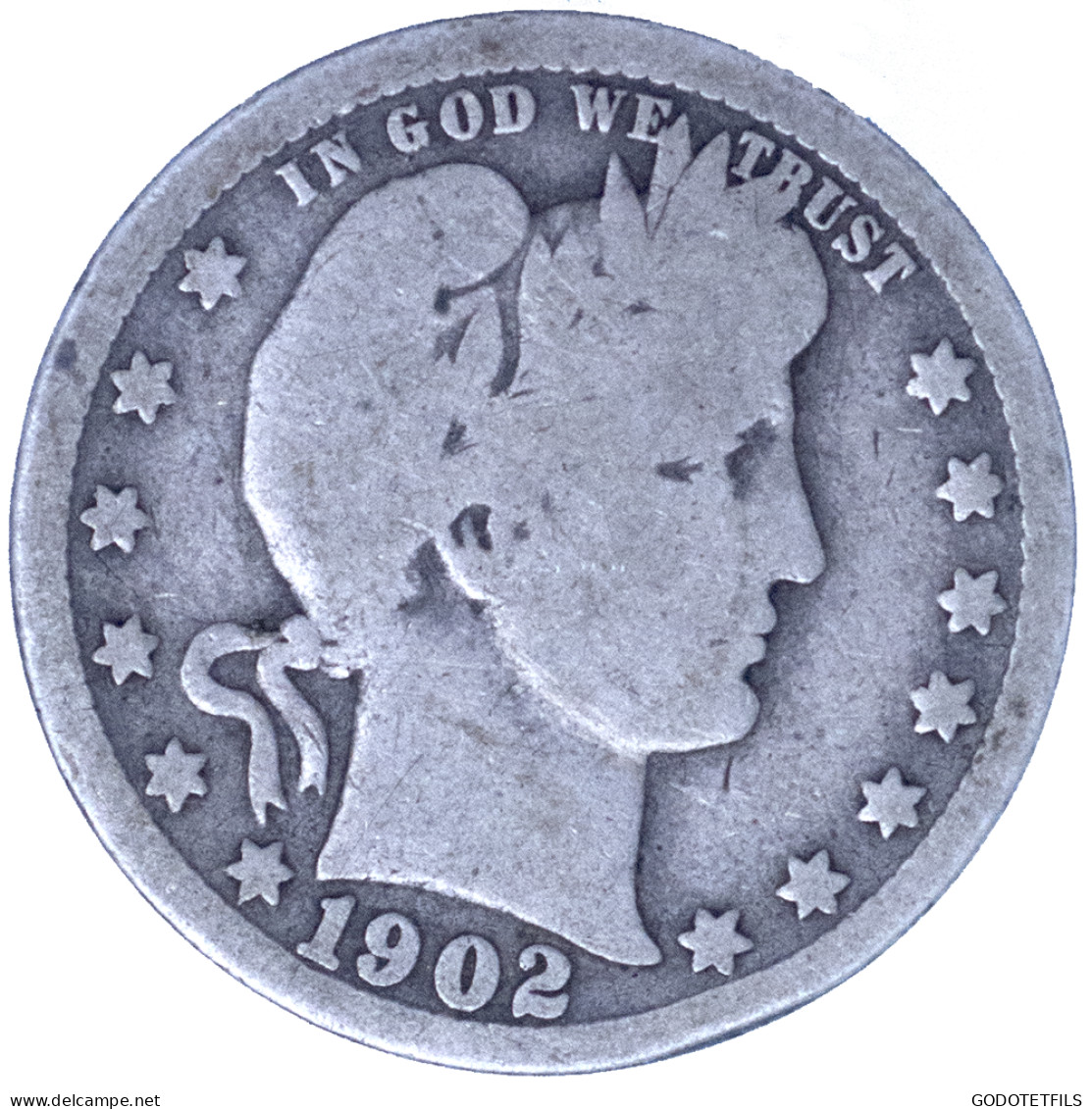 Etats-Unis - 1/4 De Dollar 1902 Philadelphie - 1892-1916: Barber