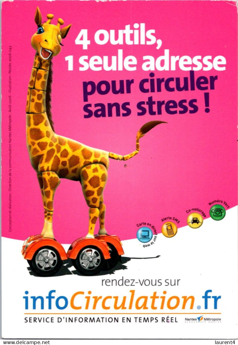 12-10-2023 (4 U 10) France -  Nantes - Humour - Girafe - Girafes