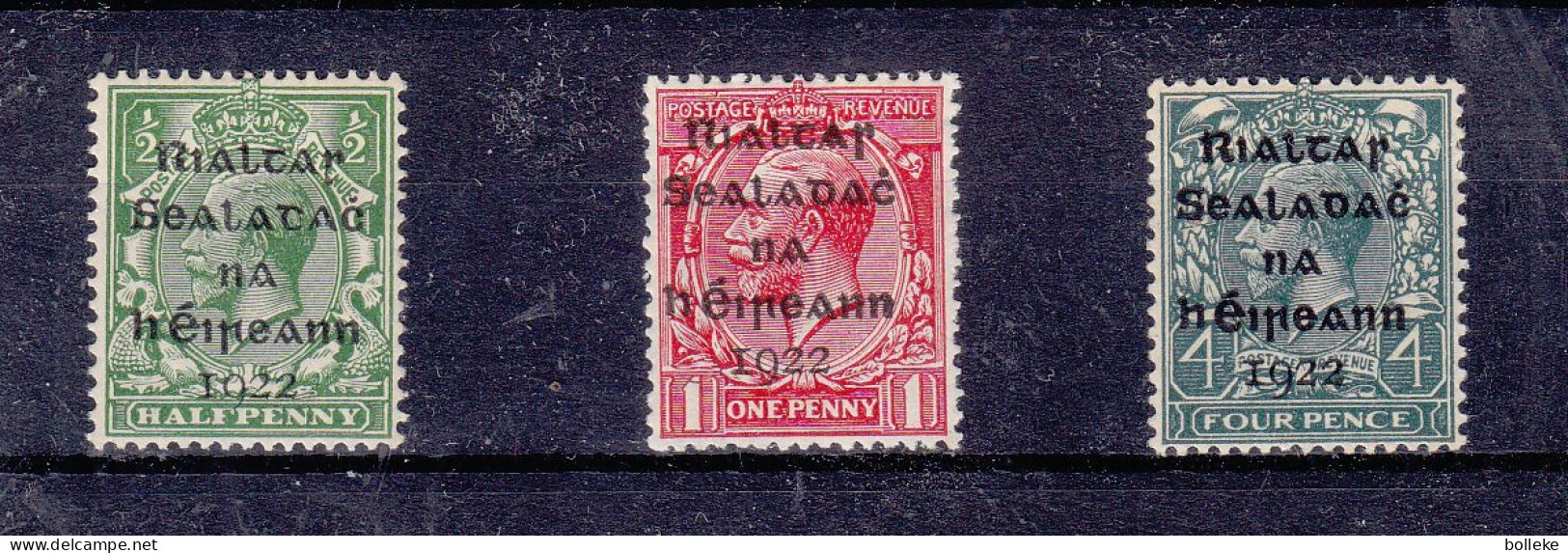 Irlande - Yvert 1, 2 Et 7 * - Avec Surcharge Recto Verso - - Unused Stamps