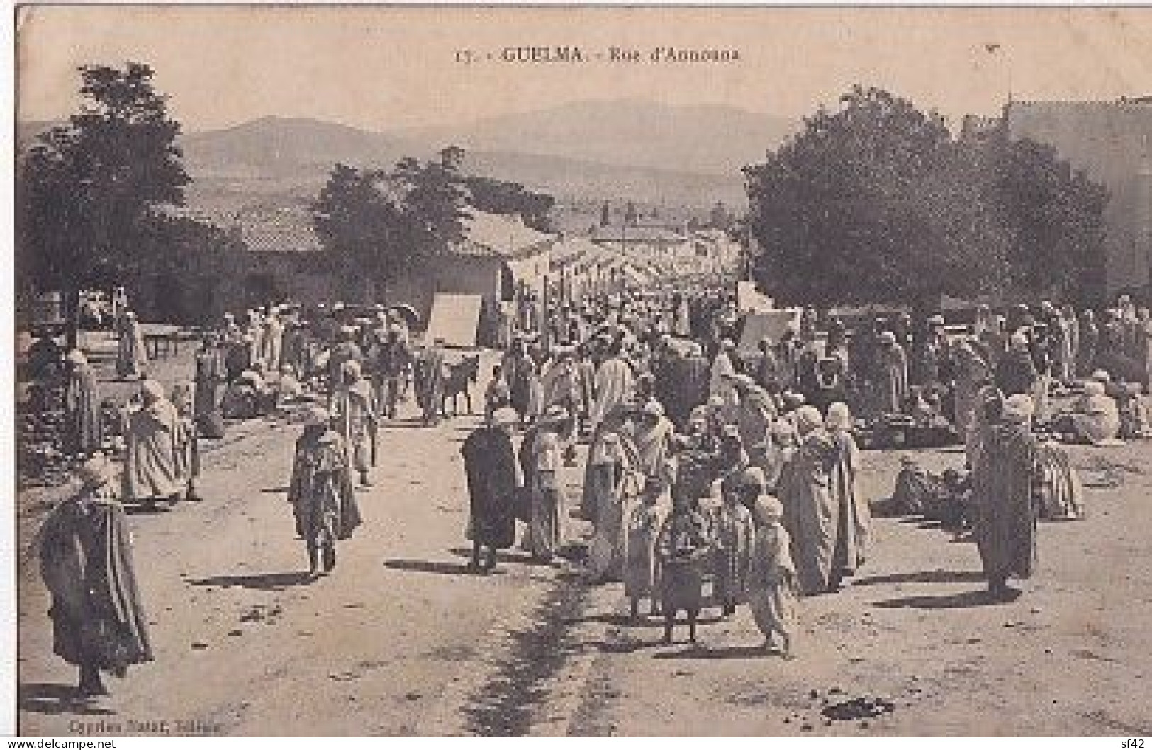 GUELMA                   RUE D ANNOUNA                    Le Marché - Guelma