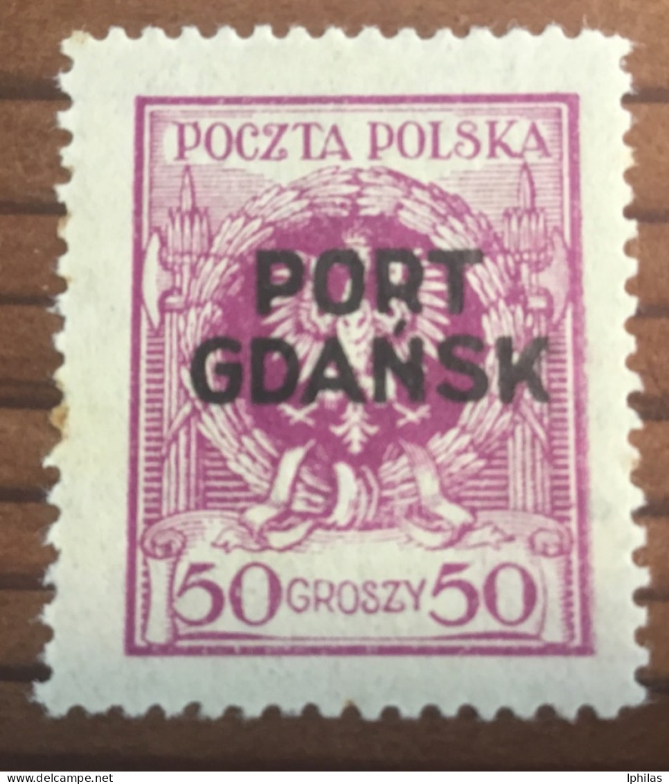 Polen Port Gdansk  1925 MH* Geprüft - Port Gdansk