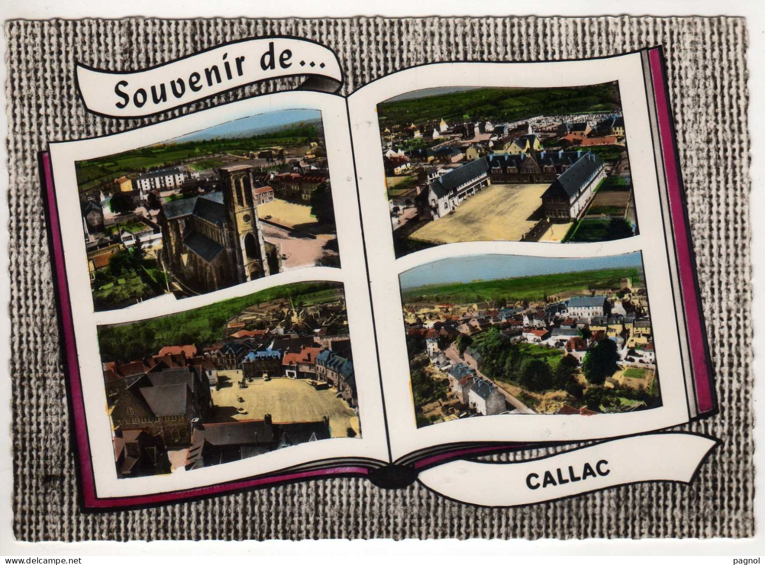 22 : Souvenir De Callac : 4 Vues :  édition Lapie : ( Cpsm G.F. ) - Callac