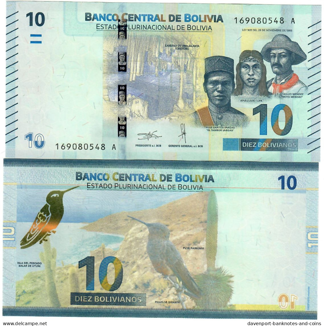 Bolivia 10 Bolivianos 2018 UNC - Bolivien