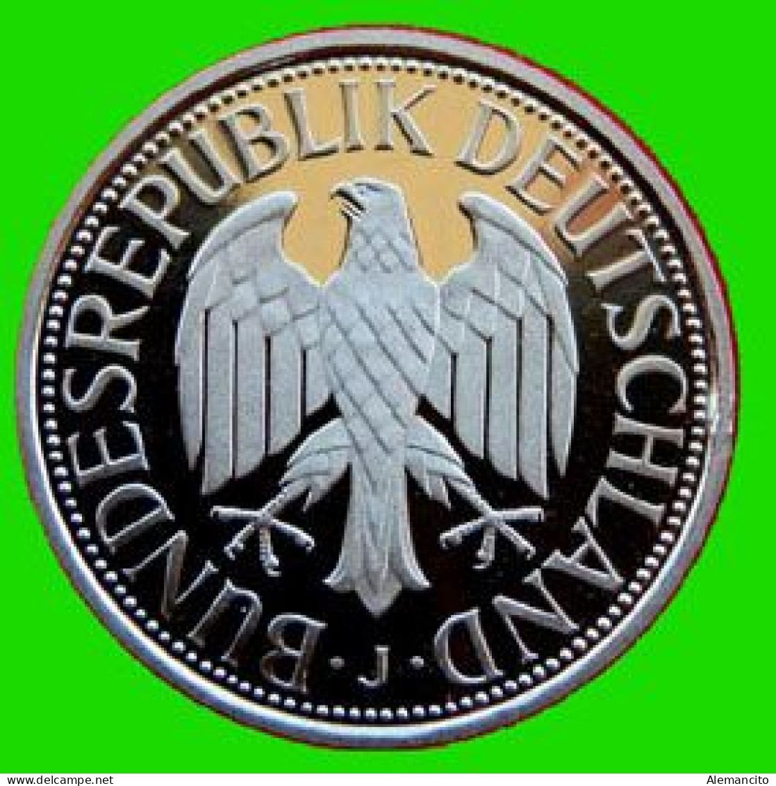 ALEMANIA - BRD - GERMANY - COLECCIÓN COMPLETA DE LAS 5 -MONEDAS DE 1.00 DM   AÑO 1998 - CECAS- A.D.F.G.J - CALIDAD PROOF - 1 Mark