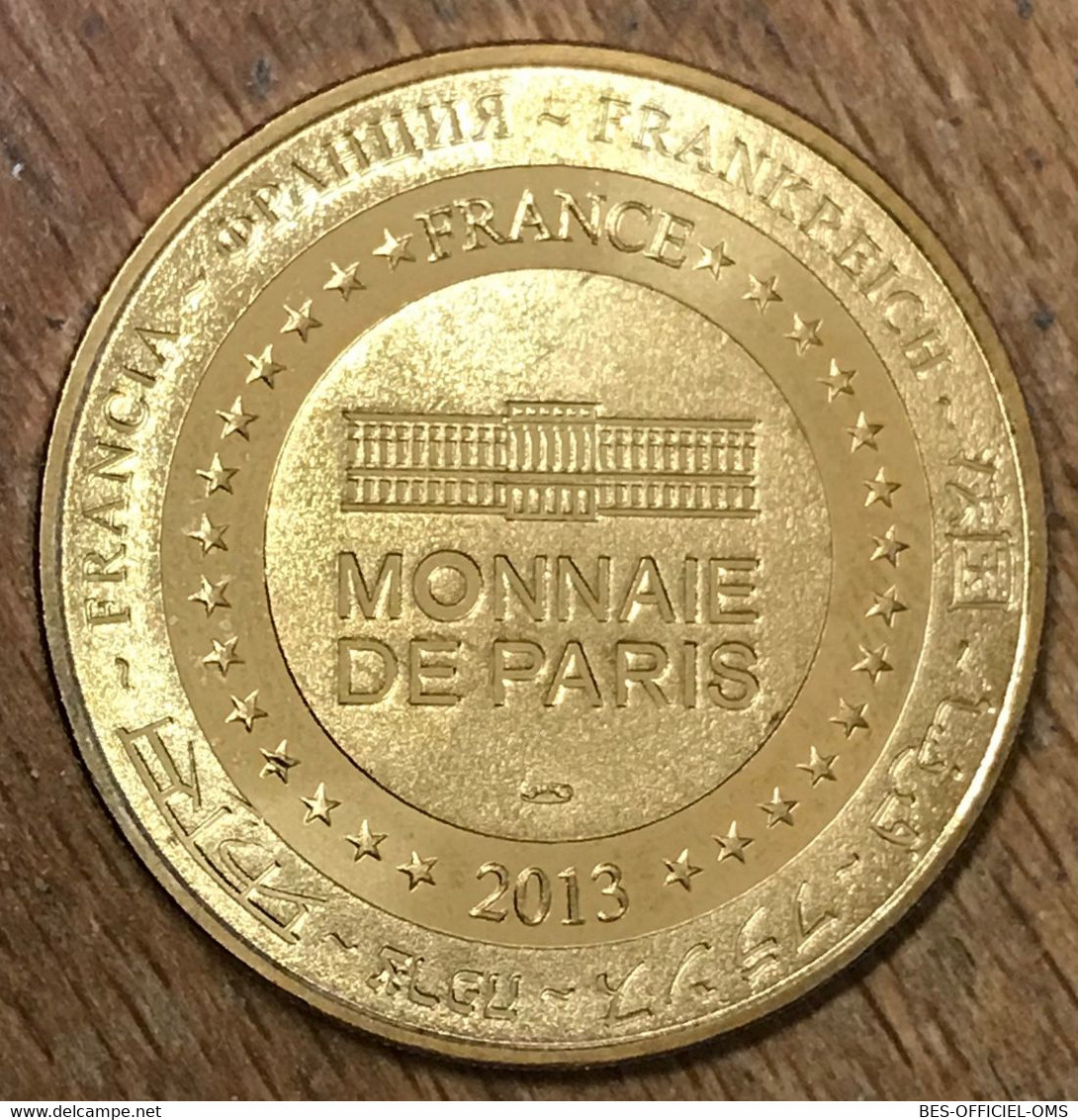 75008 PARIS BATEAUX MOUCHES PONT DE L'ALMA MDP 2013 MÉDAILLE MONNAIE DE PARIS JETON TOURISTIQUE MEDALS TOKENS COINS - 2013