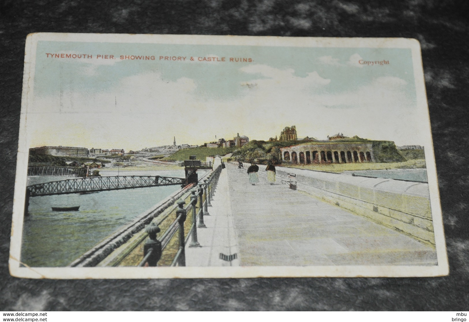 A2586   Tynemouth Pier. Showing Priory And Castle Ruins - 1924 - Altri & Non Classificati