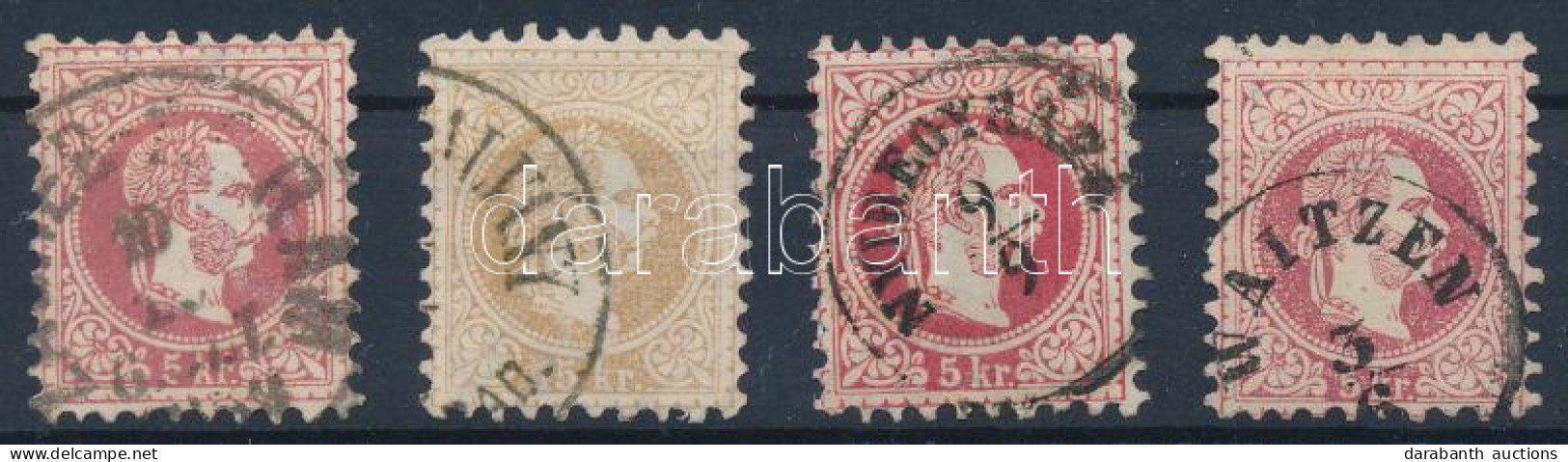 O 1867 4 Db Vízjeles Bélyeg / With Watermark - Autres & Non Classés