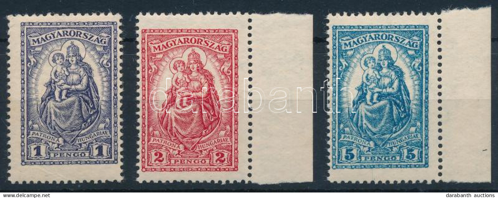 ** 1926 Keskeny Madonna Sor (40.000) / Mi 427-429 - Andere & Zonder Classificatie