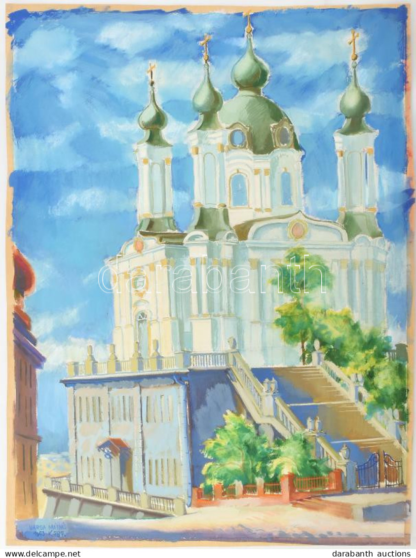 Varga Mátyás (1910-2002): Kolozsvár, 1943. Tempera, Papír, Jelezve Balra Lent, 62x46,5 Cm / Mátyás Varga (1910-2002): Cl - Other & Unclassified