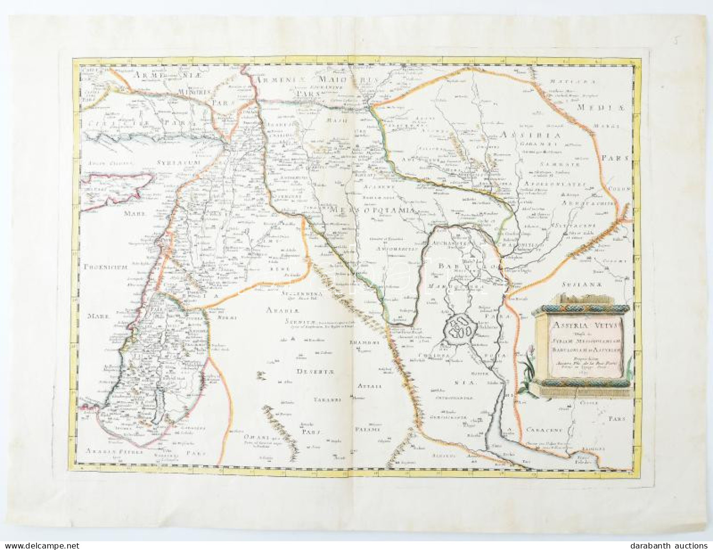 Ph. De La Rue / Semin: Assyria Vetus Divisa In Syriam, Mesopotamiam, Babyloniam, & Assyriam Proprie Dictam.Auctore Ph. D - Sonstige & Ohne Zuordnung