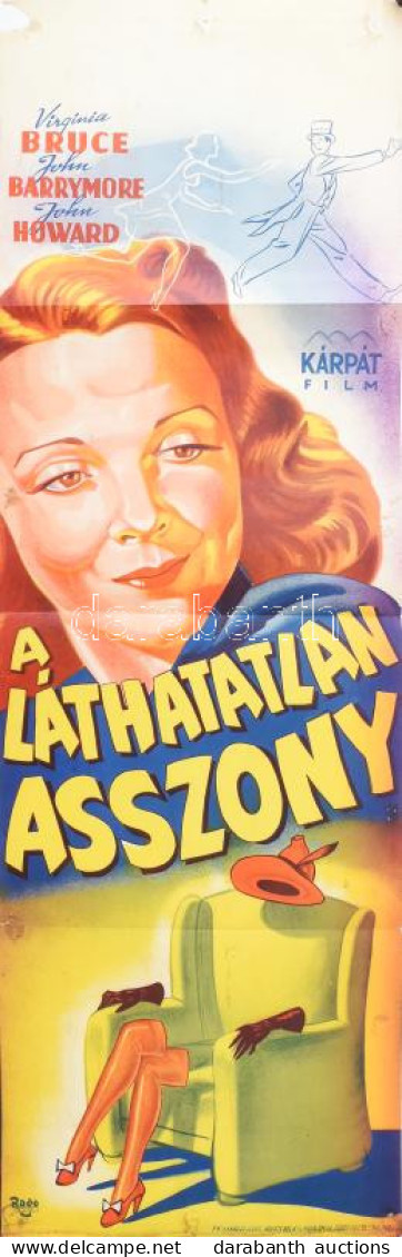 A Láthatatlan Asszony (The Invisible Woman), 1941. Moziplakát (filmplakát, Rácsplakát). John Barrymore, John Howard, Vir - Autres & Non Classés