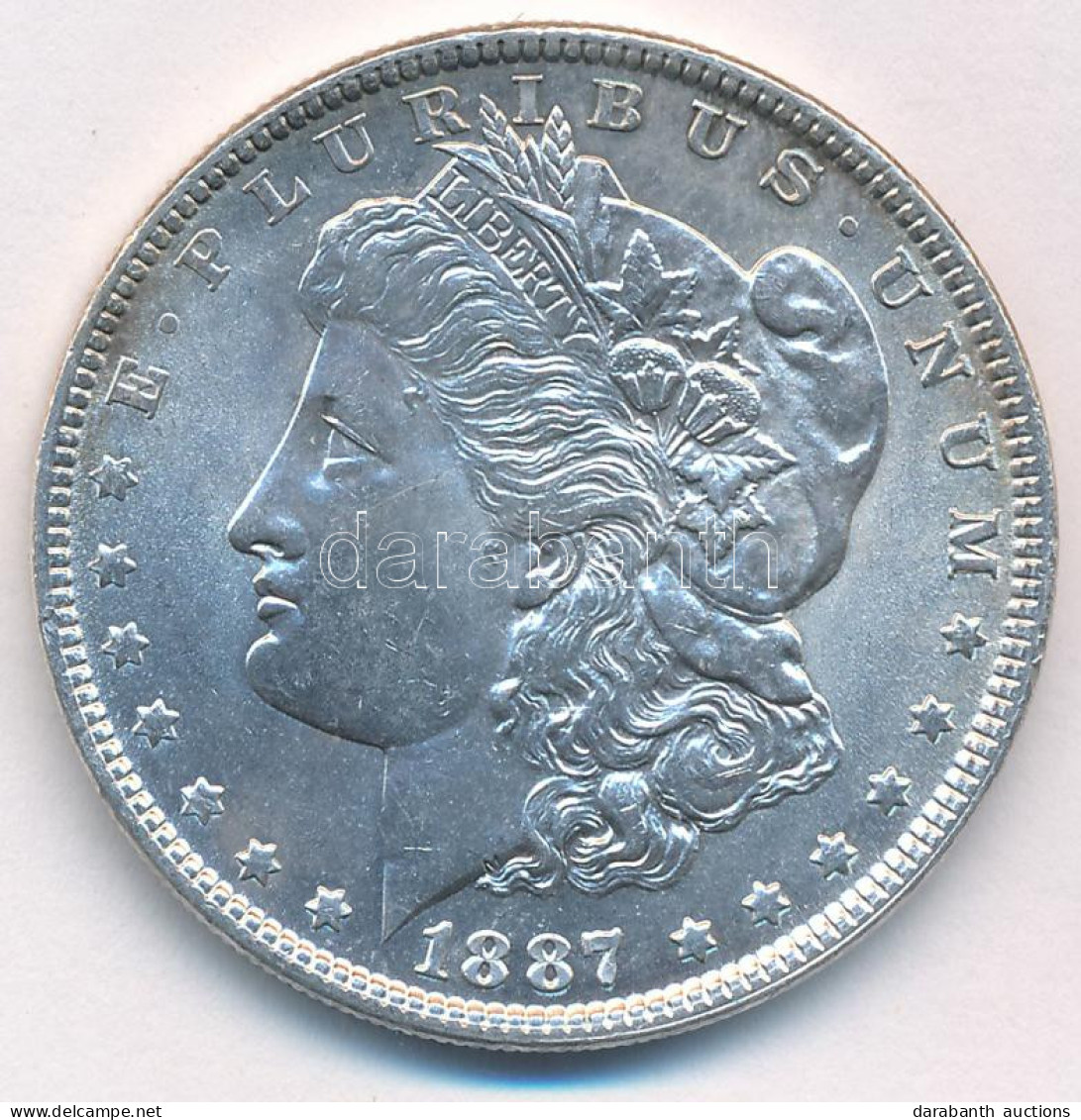 Amerikai Egyesült Államok 1887. 1$ Ag "Morgan" T:AU USA 1887. 1 Dollar Ag "Morgan" C:AU Krause KM#110 - Zonder Classificatie