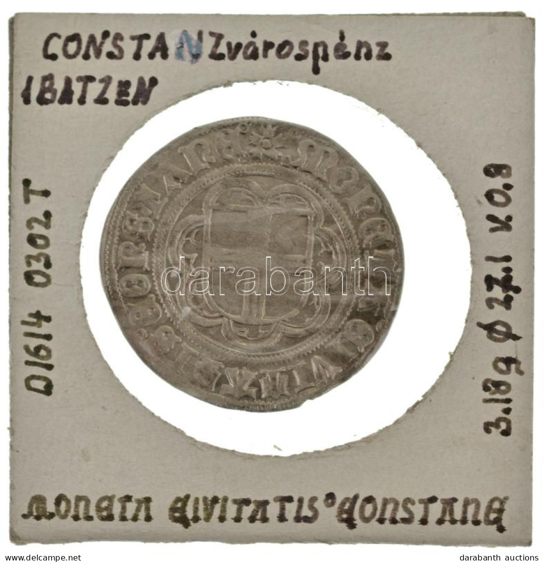 Német Államok / Konstanz DN (1499-1533) 1b Ag (3,18g) T:XF Patina German States / Konstanz ND (1499-1533) 1 Batzen Ag (3 - Unclassified