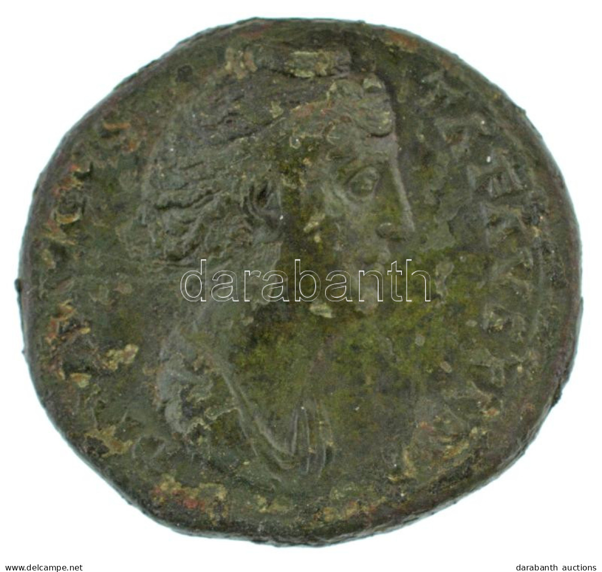 Római Birodalom / Róma / I. Faustina 141. Sestertius Bronz (26,82g) T:XF,VF Patina Roman Empire / Rome / Faustina I 141. - Zonder Classificatie