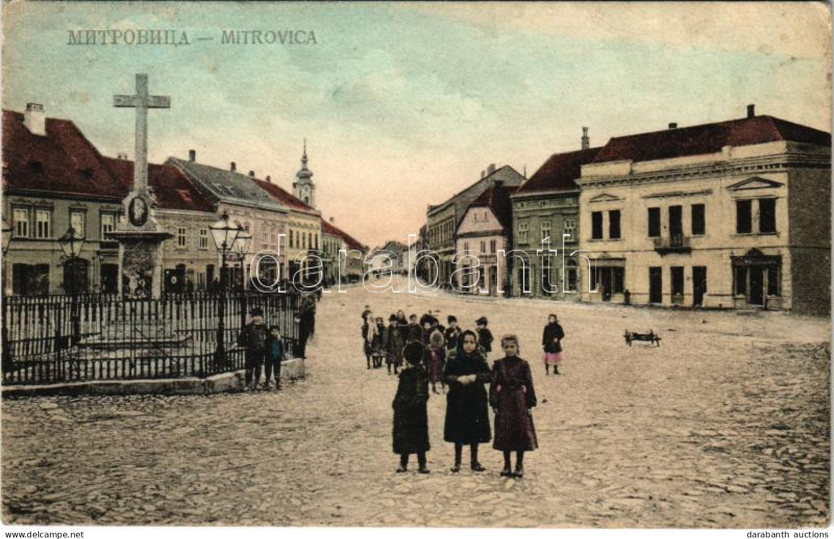 T2/T3 1909 Szávaszentdemeter, Mitrovice, Mitrovitz An Der Save, Sremska Mitrovica; Fő Tér. Jovan Mihajlovits Kiadása / M - Non Classés