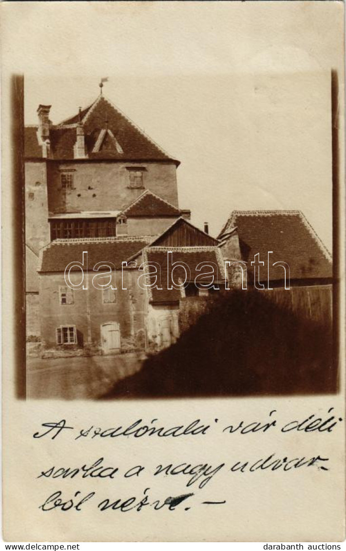 T2/T3 1906 Városszalónak, Stadtschlaining; Schloss Schlaining / Szalónaki Vár Déli Sarka A Nagy Udvarból Nézve / Castle. - Zonder Classificatie