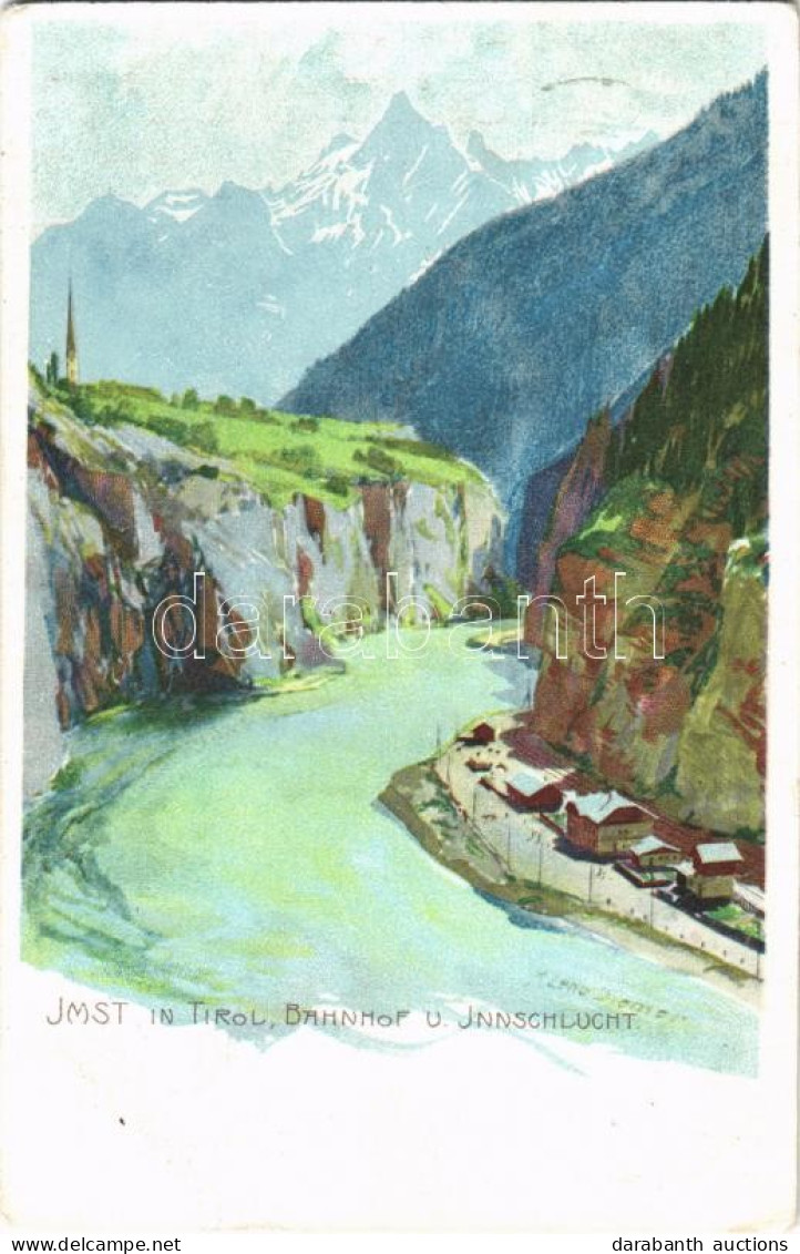 T2/T3 1912 Imst (Tirol), Vom Burgstall Bei Arzl Aus. Künstler-Heliocolorkarte No. 2967. Von Ottmar Zieher S: M. Zeno Die - Ohne Zuordnung