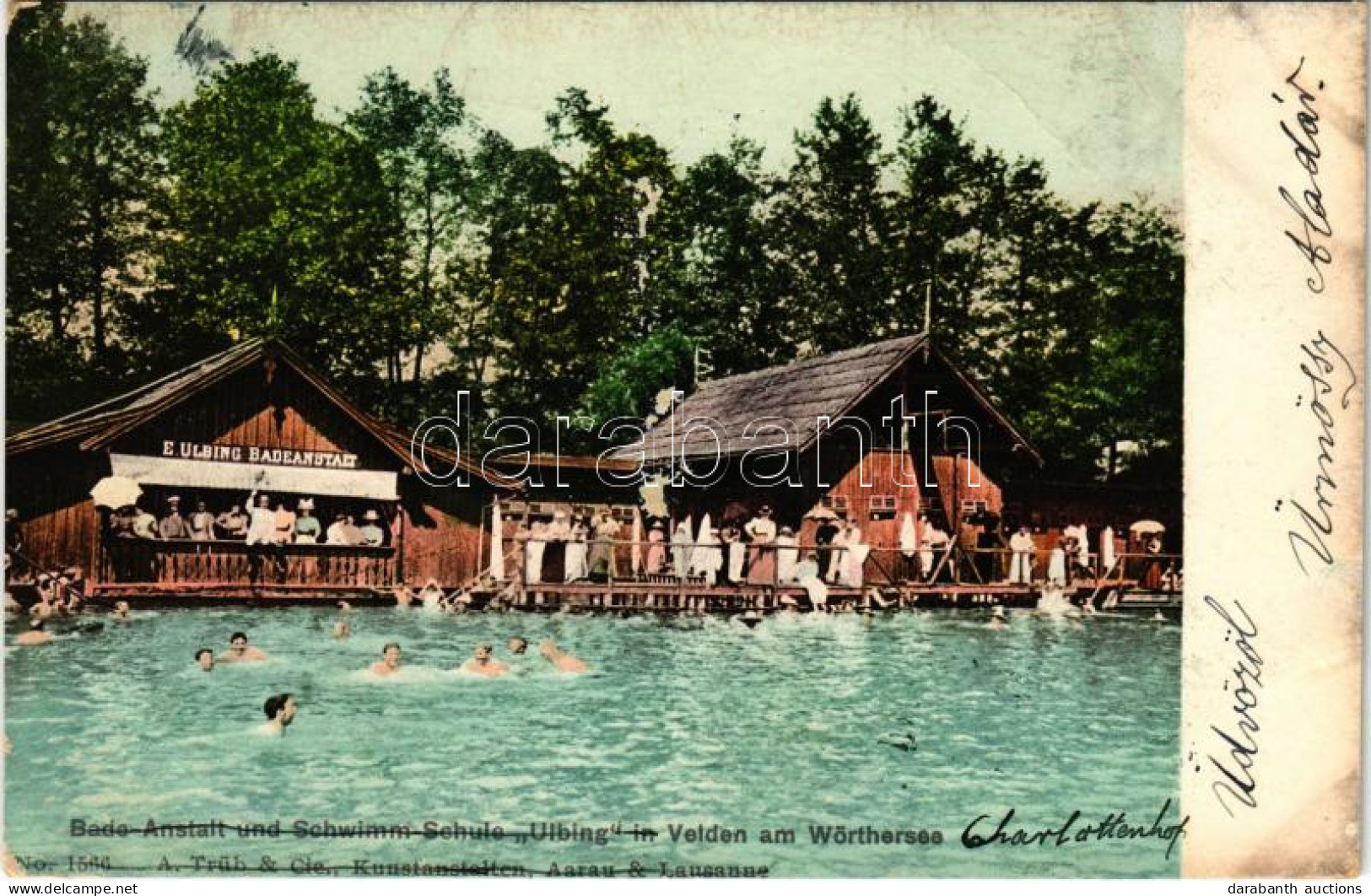 T3 1906 Velden Am Wörthersee, Bade Anstalt Und Schwimm Schule Ulbing / Spa And Swimming School (EB) - Non Classés