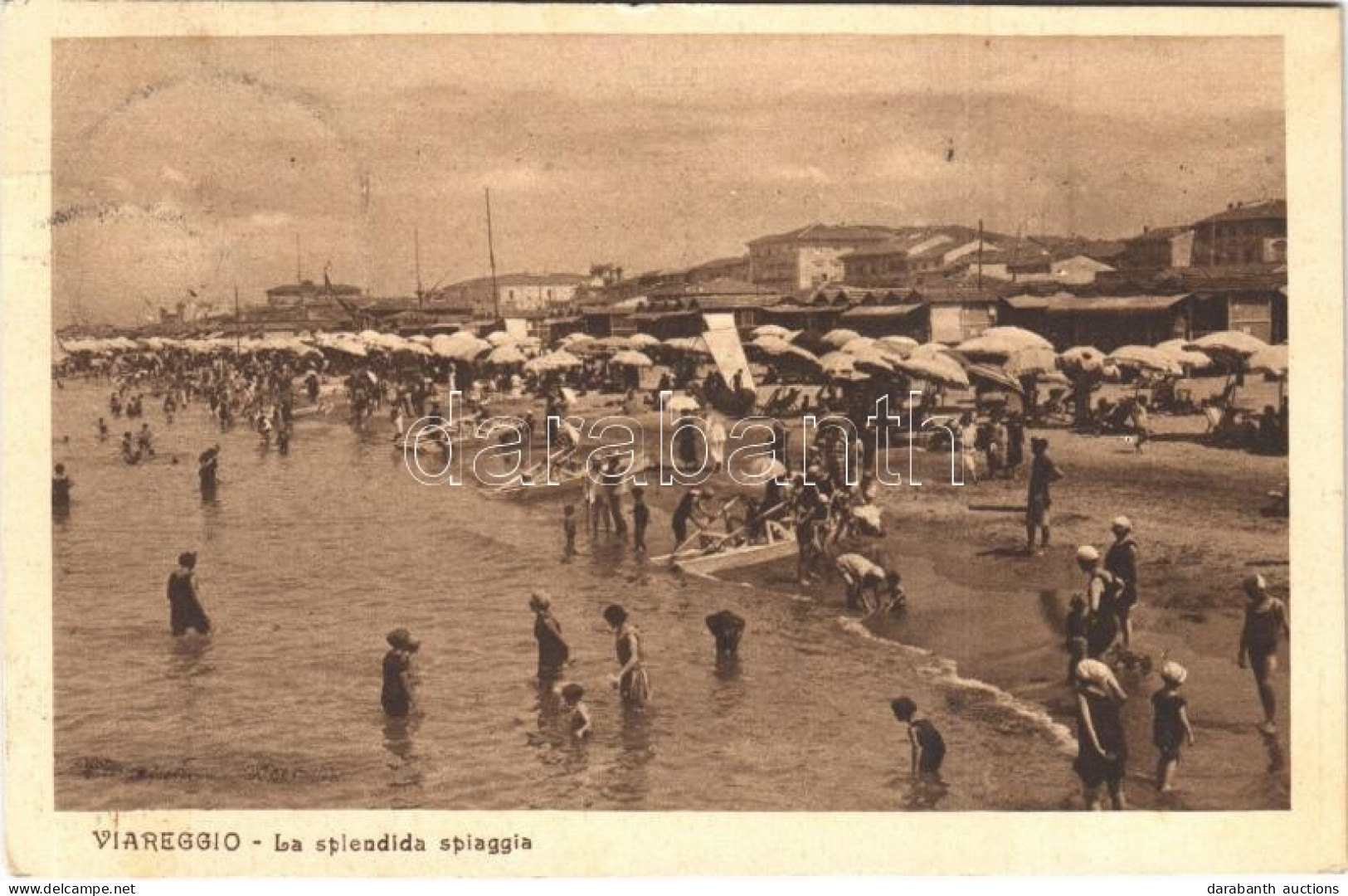 T2/T3 1926 Viareggio, La Splendida Spiaggia / Beach (EK) - Non Classés