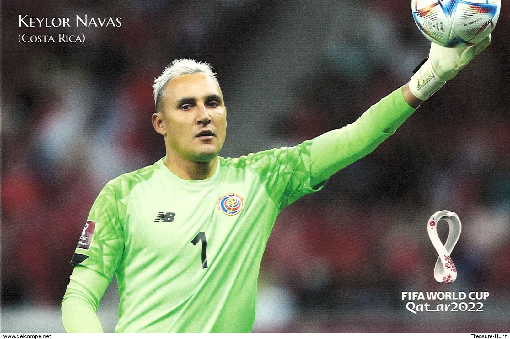 RARE Collector's Edition Picture POSTCARD, 2022 FIFA World Cup Soccer Football In Qatar, Costa Rica Player Keylor Navas - 2022 – Qatar