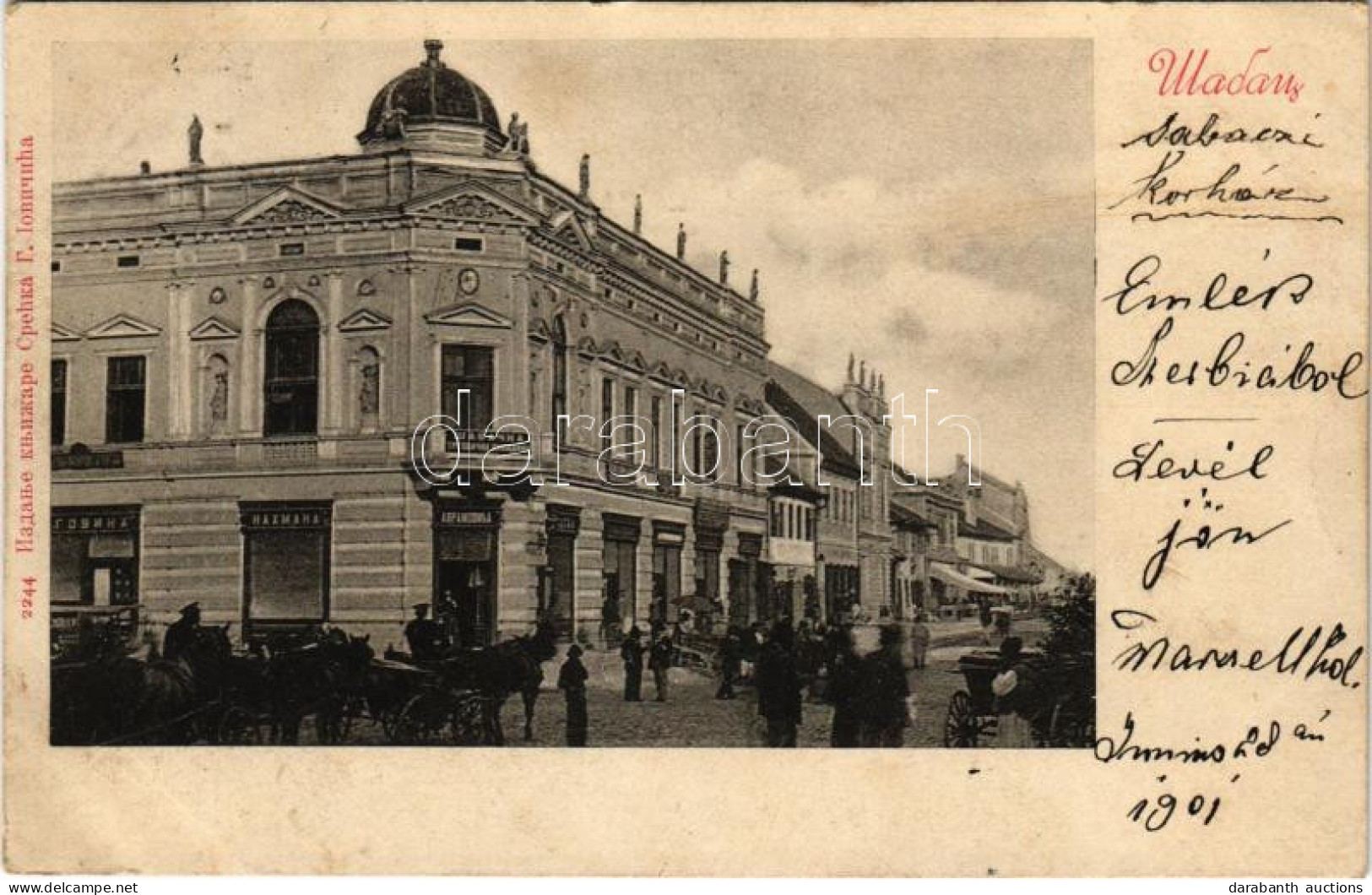 T2/T3 1901 Sabac, Szabács, Schabatz; Maison De M. Krsmanovitch (Krsmanovic), Shops (EK) - Non Classés