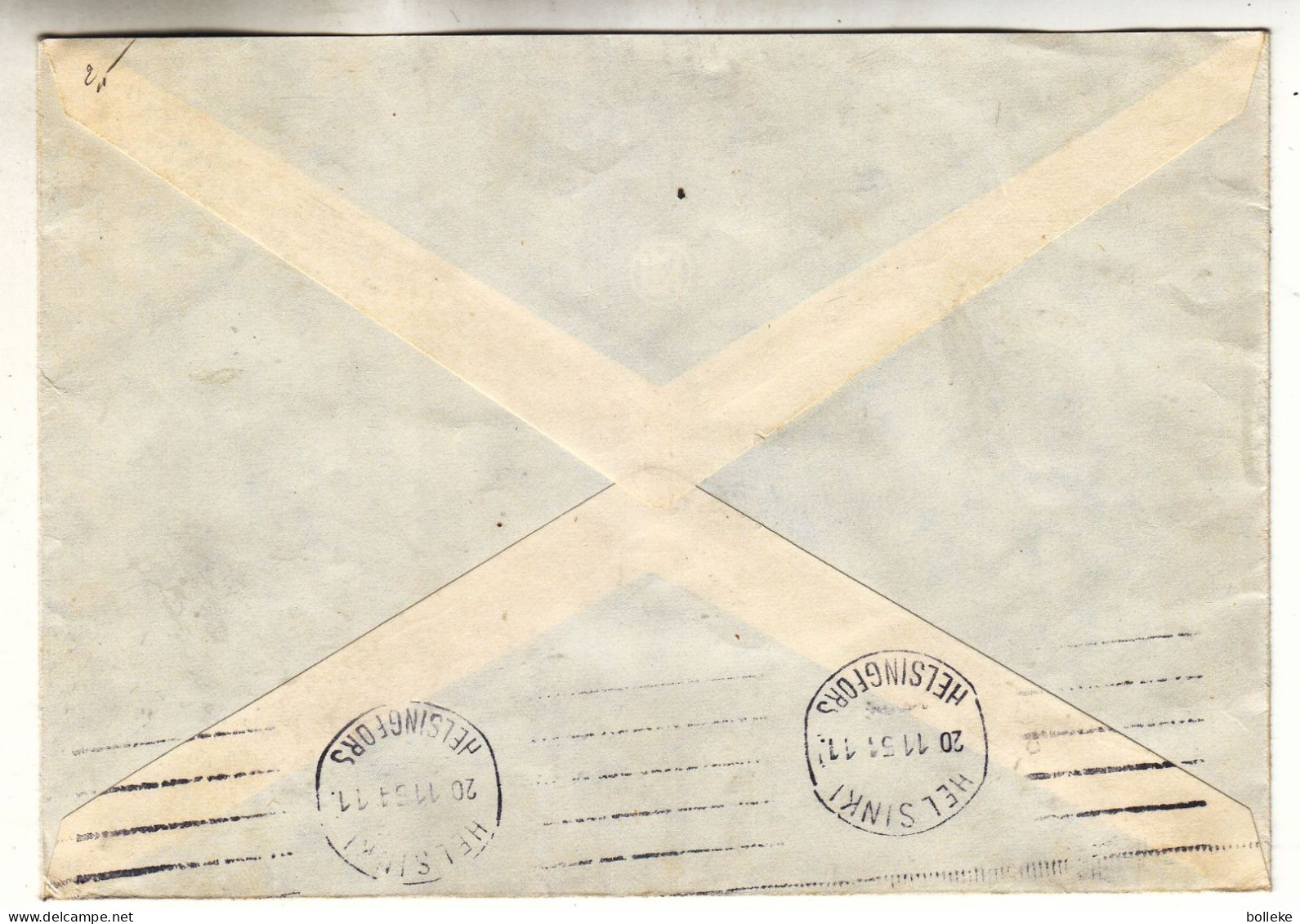 Finlande - Lettre De 1954 - Avec Griffe Muljula - Cachet De Helsinki - - Cartas & Documentos