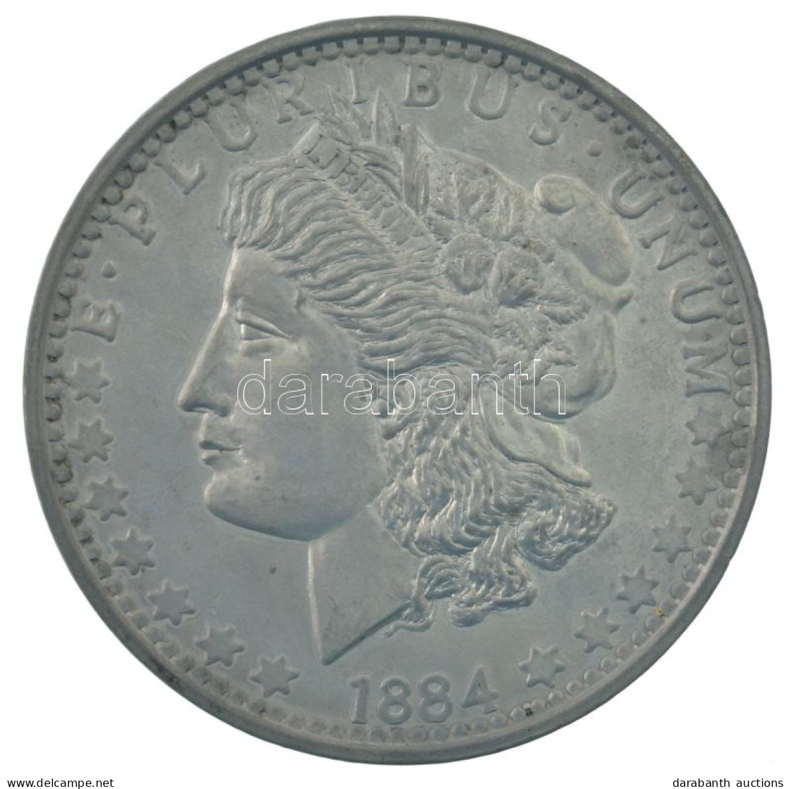 DN Az 1884S-es évjáratú 1 Dollár érme Nagyméretű Utánverete (78mm) T:XF - Ohne Zuordnung