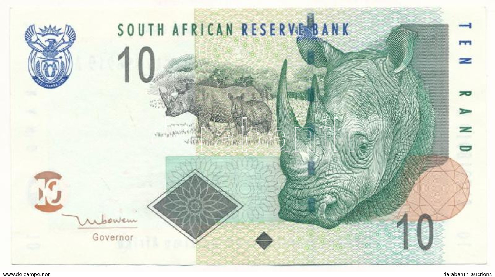 Dél-Afrika 2005-2009. 10R T:XF South Africa 2005-2009. 10 Rand C:XF  Krause P#128a - Ohne Zuordnung