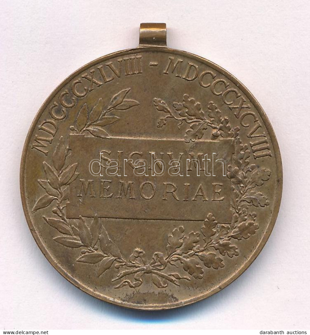 1898. "Jubileumi Emlékérem A Fegyveres Erő Számára / Signum Memoriae (AVSTR)" Bronz Kitüntetés Mellszalag Nélkül T:AU Pa - Unclassified