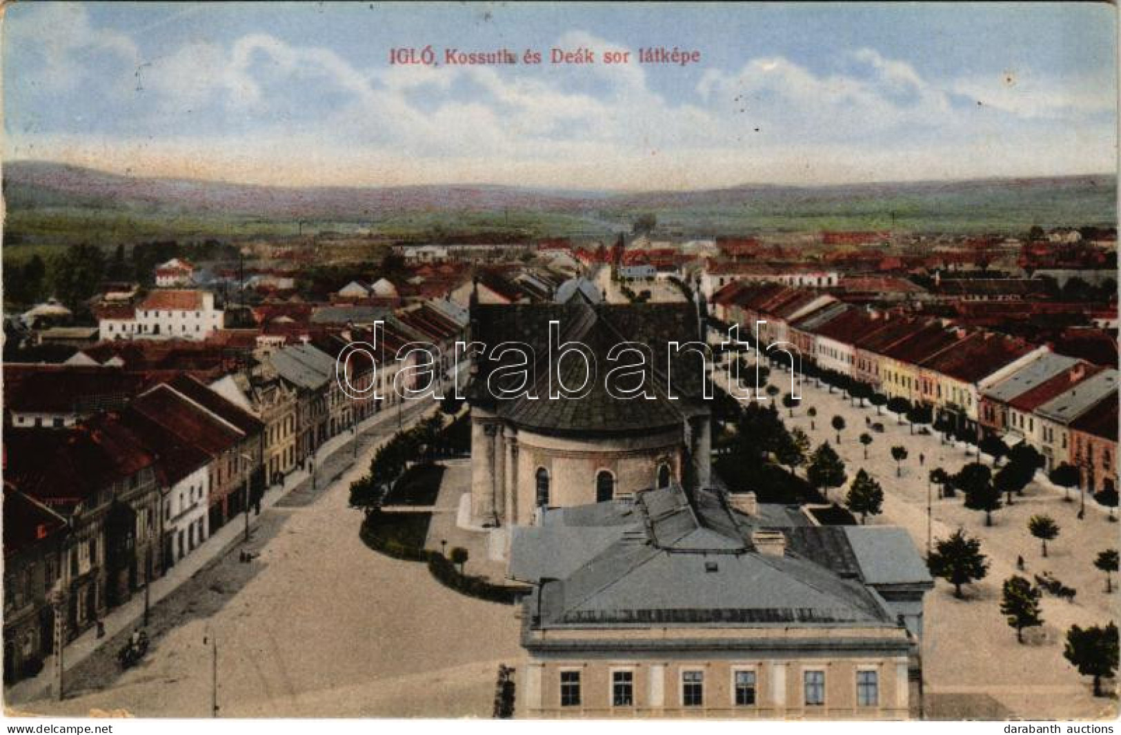 T2/T3 1917 Igló, Zipser Neudorf, Spisská Nová Ves; Kossuth és Deák Sor Látképe /street View (EK) - Zonder Classificatie