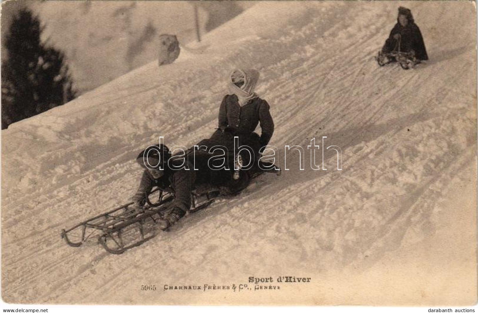 * T2/T3 Sport D'Hiver / Téli Sport, Szánkózás / Bobsleigh, Winter Sport. Charnaux Fréres & Co. - Zonder Classificatie