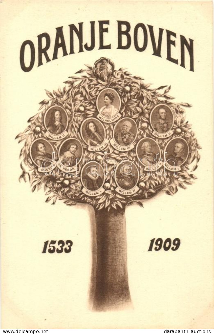 ** T1 1533-1909 Oranje Boven / Royal Family Tree Of The Netherlands - Sin Clasificación