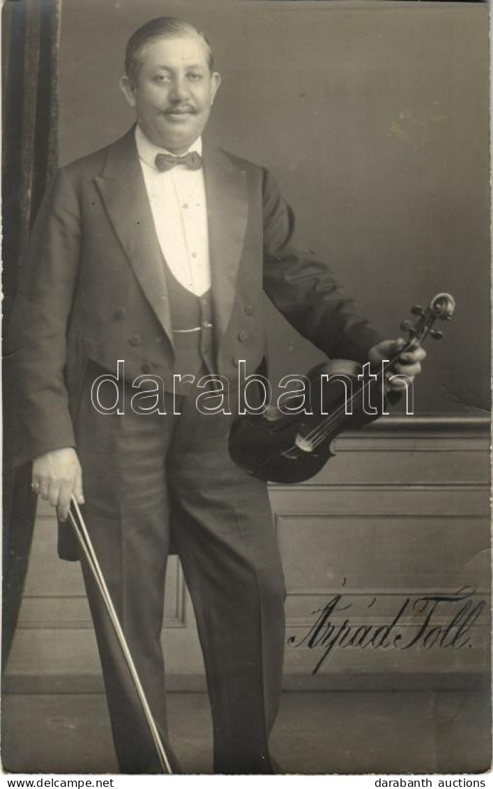 ** T2/T3 Toll Árpád Cigány Muzsikus és Hegedűművész / Hungarian Gypsy Violinist And Musician. Photo (fa) - Ohne Zuordnung