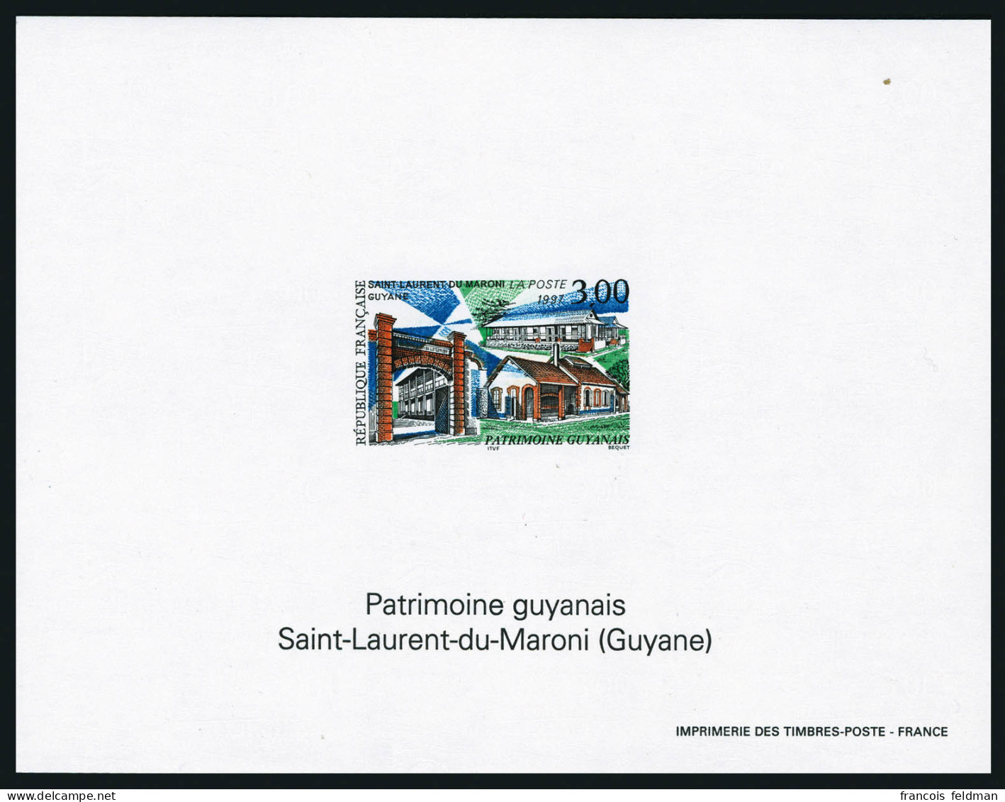 Neuf Sans Charnière N° 3048, Patrimoine Guyanais, Feuillet Non Dentelé Gommé, T.B. - Autres & Non Classés