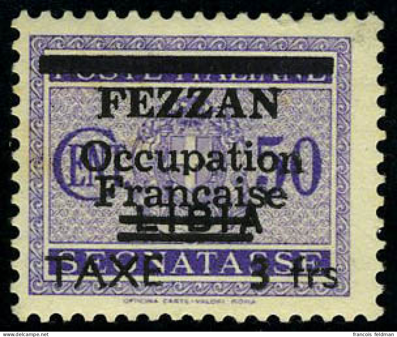 Neuf Sans Charnière N° 4, 3F S/50c Violet,quelques Rousseurs Habituelles, TB, Signé Brun - Sassone 6400€ - Autres & Non Classés