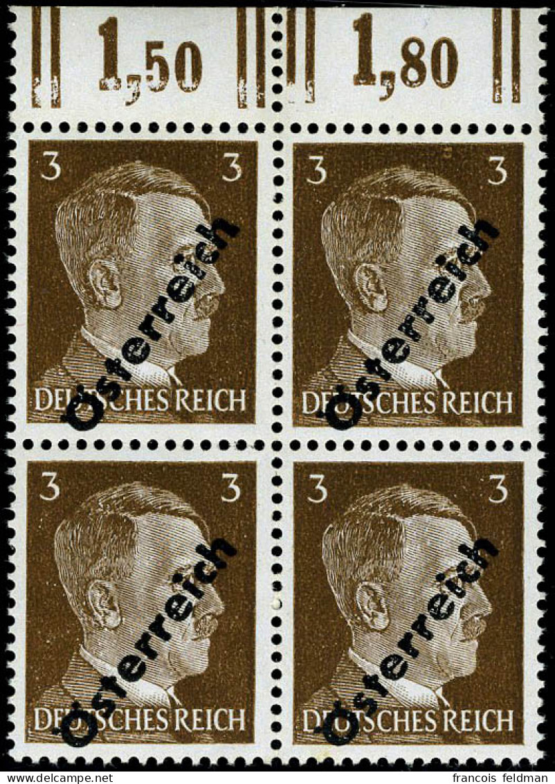 Neuf Sans Charnière N° 534/38, La Série Hitler En Blocs De 4, TB - Other & Unclassified