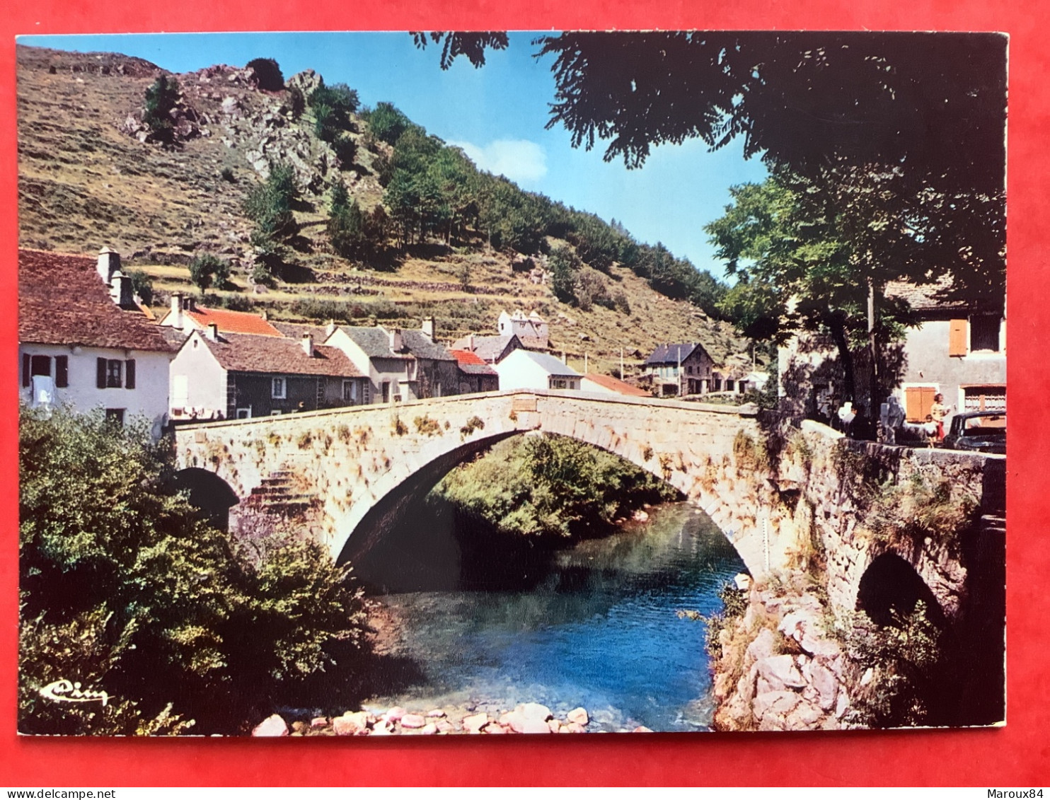 48/ Cpsm Pont De Montvert Le Grand Pont - Le Pont De Montvert