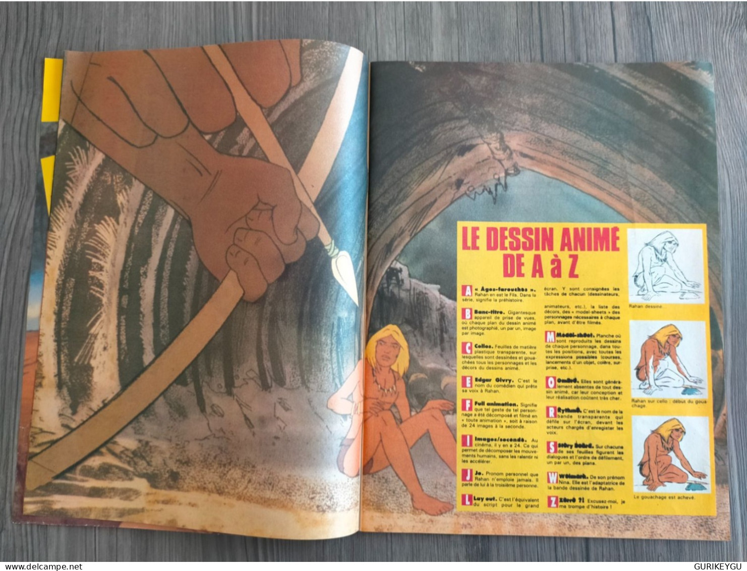 PIF GADGET N° 977 Avec Supplément RAHAN Le Pteranodon Oiseau De La Prehistoire + POSTER  EO CHERET 1987 - Rahan
