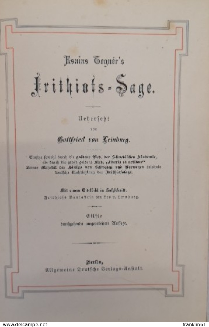 Frithiofs-Sage. - Märchen & Sagen
