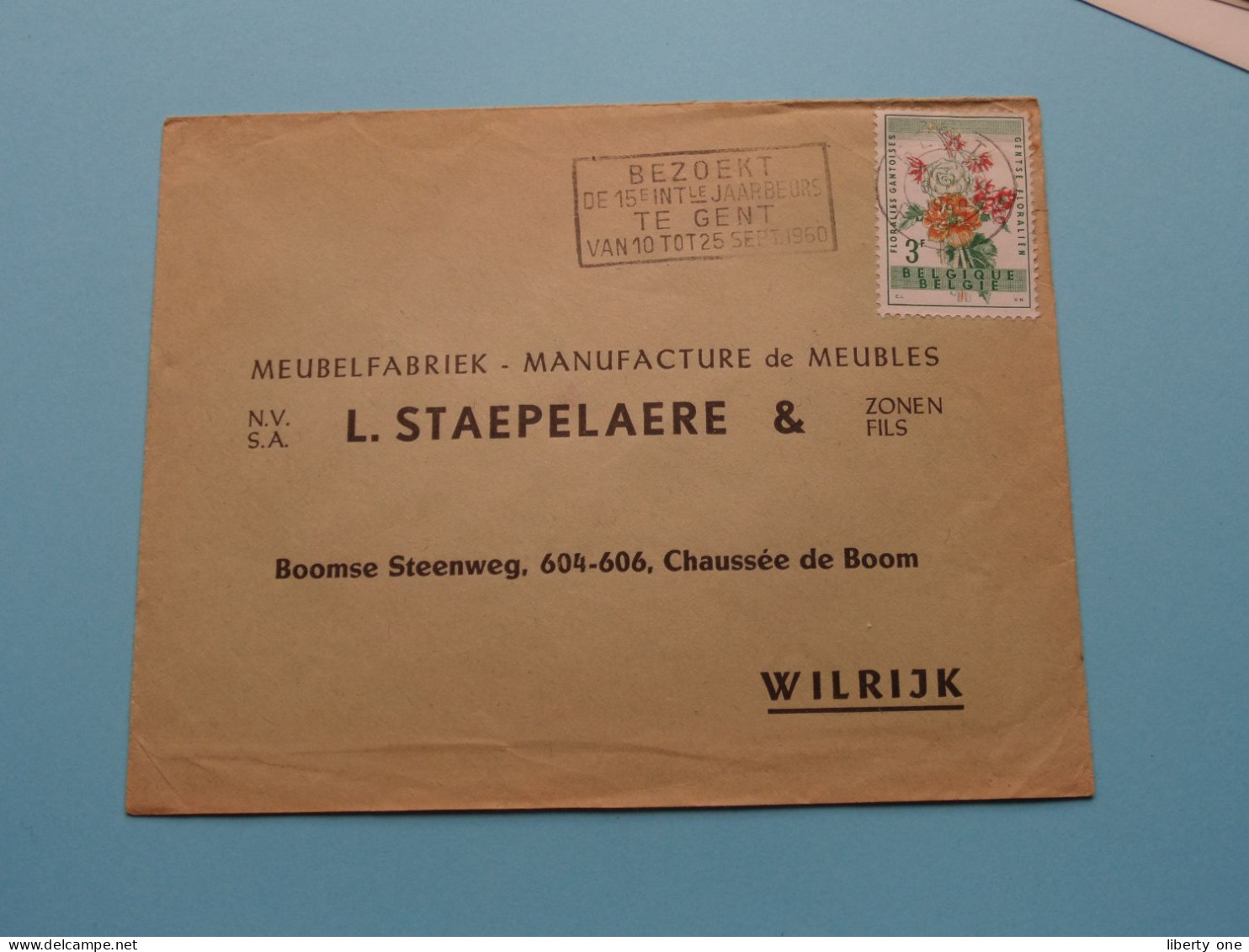 Meubelfabriek L. STAEPELAERE Wilrijk > 1960 Gent ( Zie / Voir Scan ) ! - Oblitérés