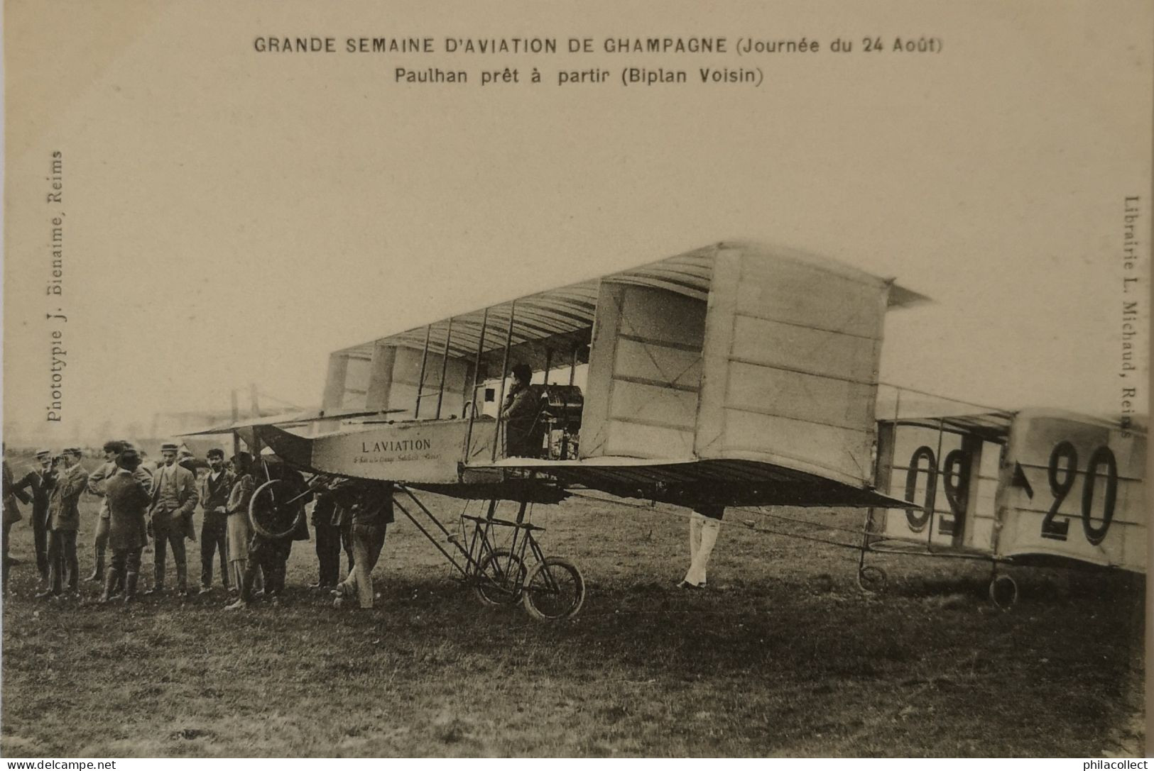 Aviation // Grande Semaine D'Aviation De Champagne //  Paulhan Pret A Patir 19?? - Airmen, Fliers