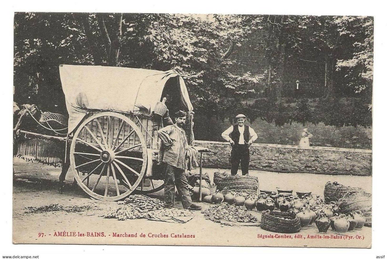 Amélie Les Bains   Marchand De Cruches Catalanes , éd. Séguela - Combes 97 - Amélie-les-Bains-Palalda