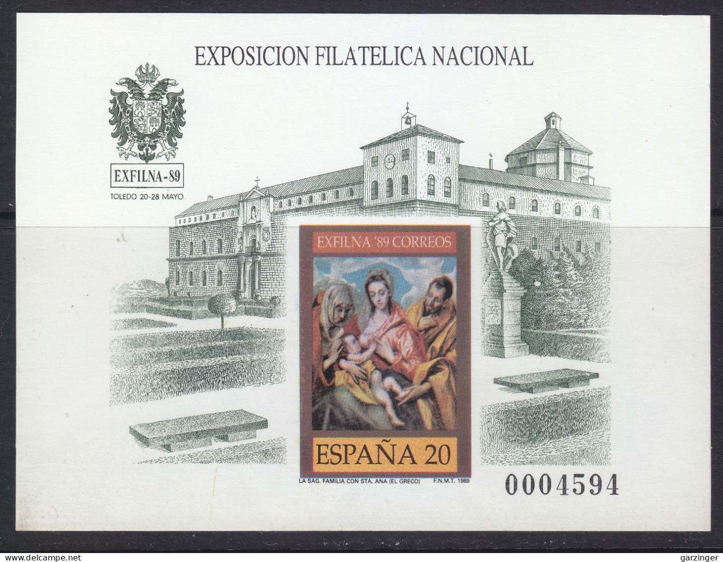 1989 PRUEBAS OFICIALES EDIFIL 19. NUEVO **/MNH. VALOR CATALOGO 51€. - Herdenkingsblaadjes