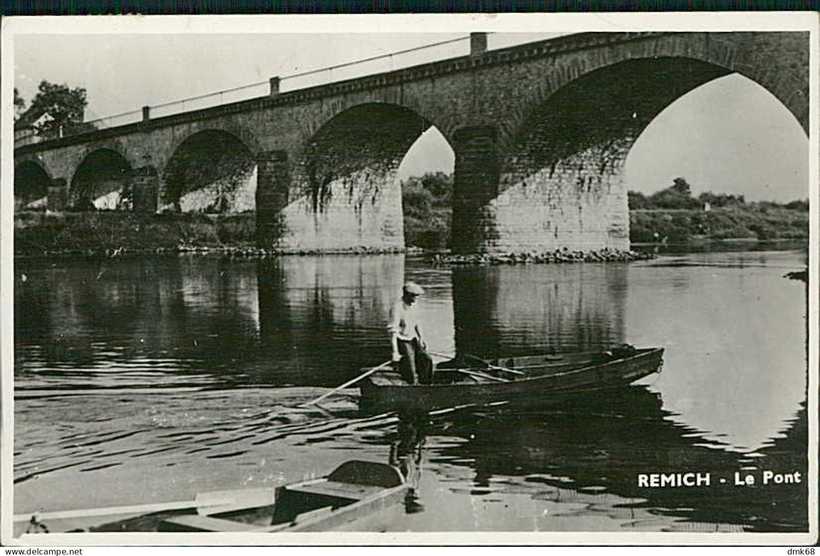 LUXEMBOURG - REMICH - LE PONT - ED. SIBENALER - MAILED 1955 (16641) - Remich