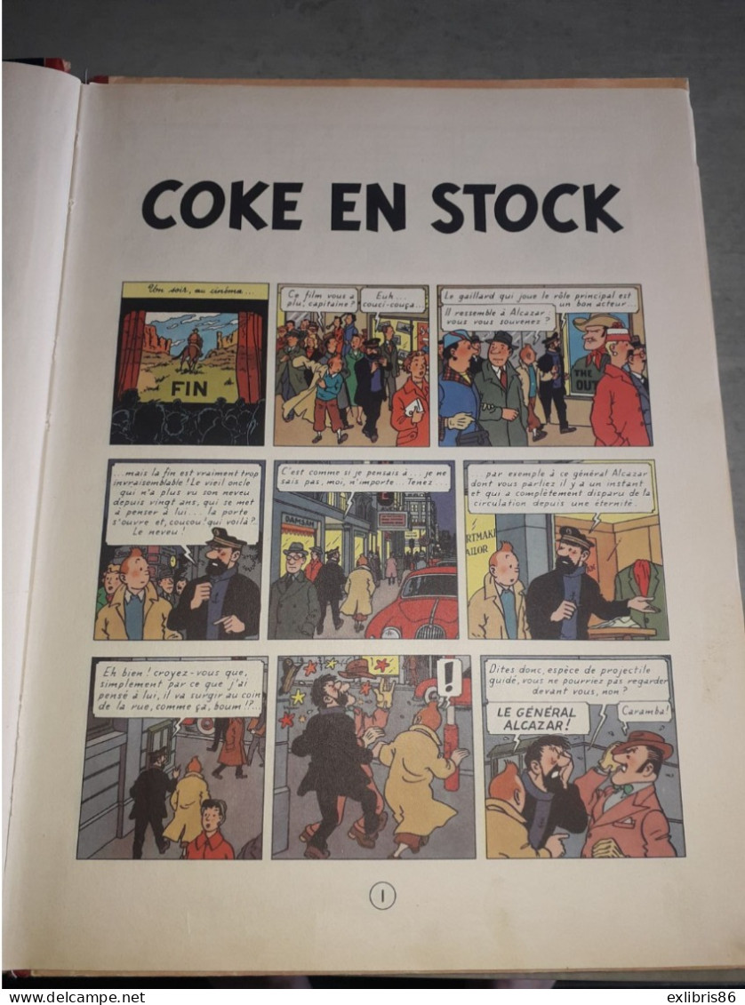 TINTIN COKE EN STOCK EDITION ORIGINALE B24