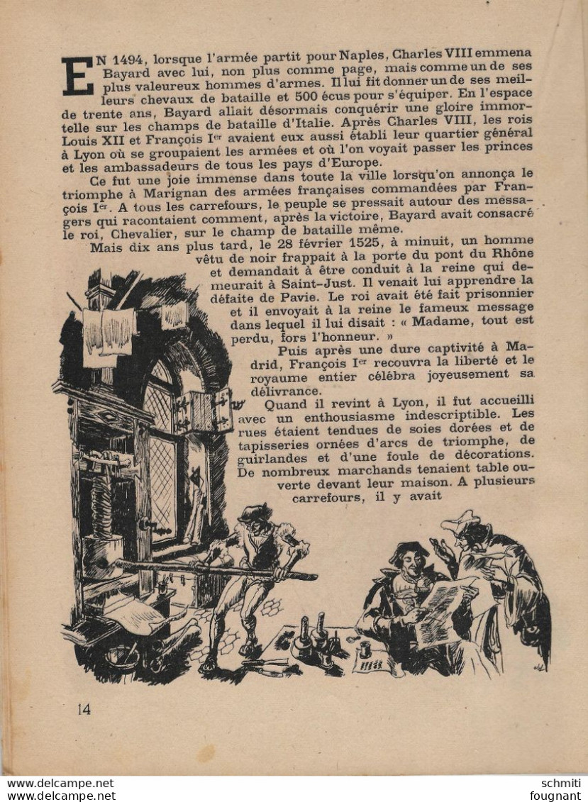 -HISTOIRE du LYONNAIS- Raconté par H. Kubnick -Imagée par J Liozu-32 Pages -Première page avec un collant ancien